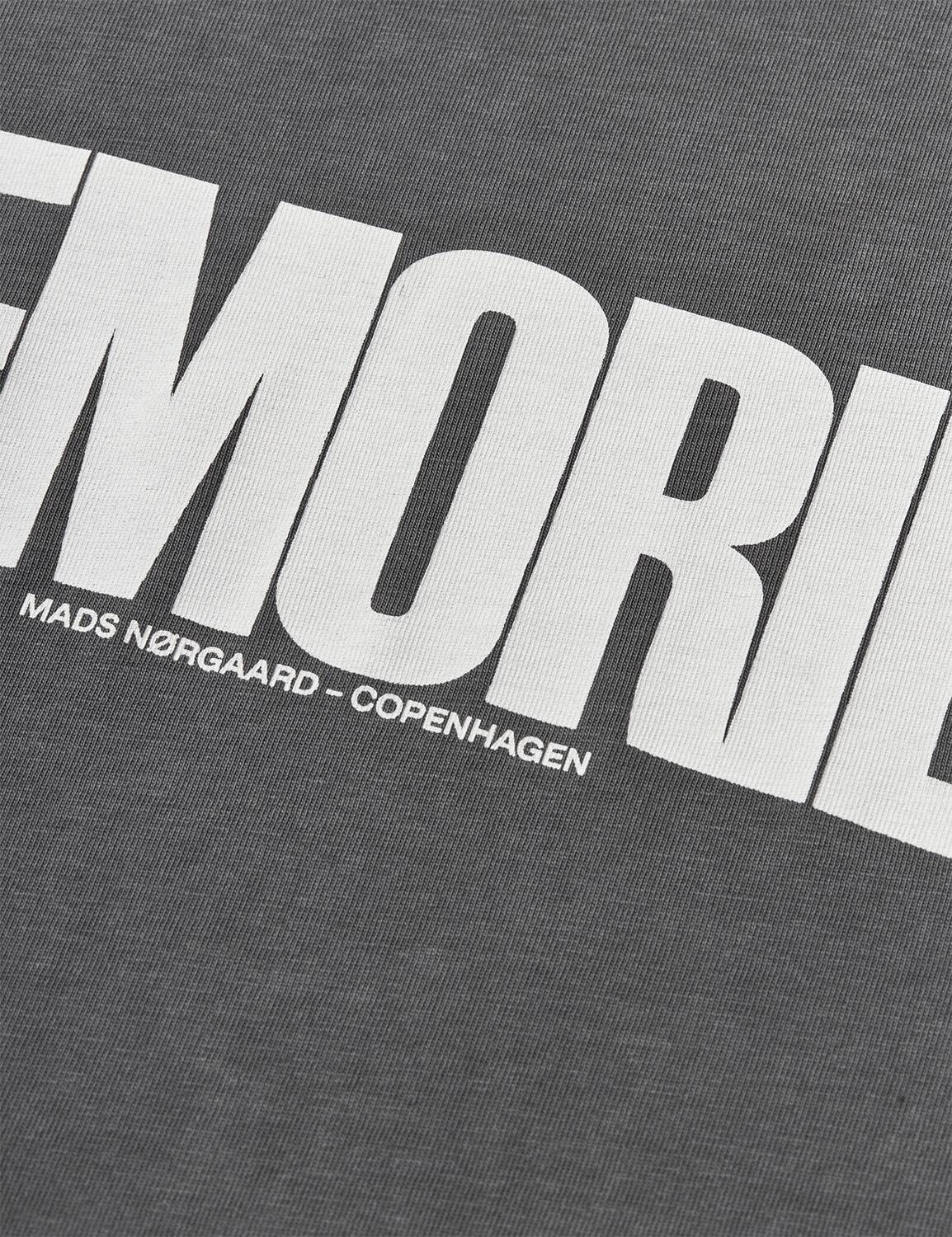 Cotton Jersey Jerry langærmet t-shirt – Washed black